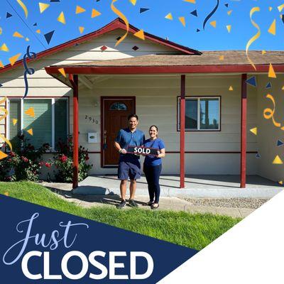 Congrats to Lionel and Joy on purchasing their first home in the Bay Area!