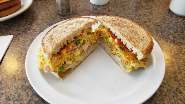 Western breakfast sandwich...