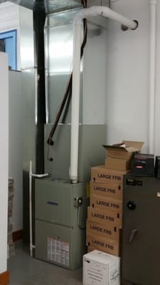 installed this american standard 92% efficient upflow furnace with a 5 ton air conditioner and matching evaporator coil