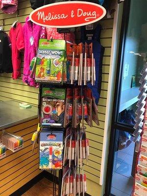 We carry new product, like Melissa & Doug!