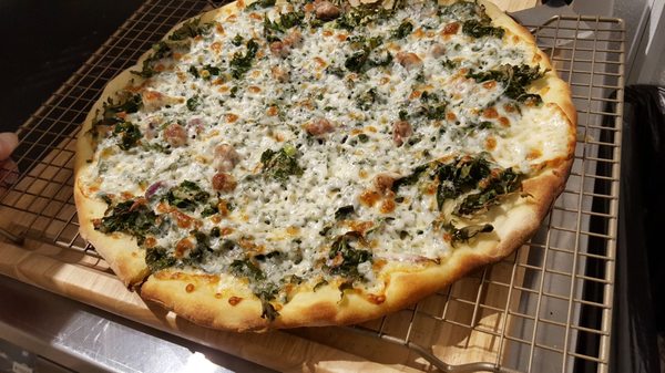 Another favorite that the kids love as well...Verdura Bianca con Salsiccia.  This has Kale & homemade Italian sausage!