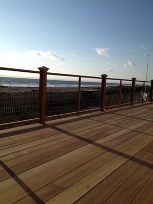 Mahogany decking