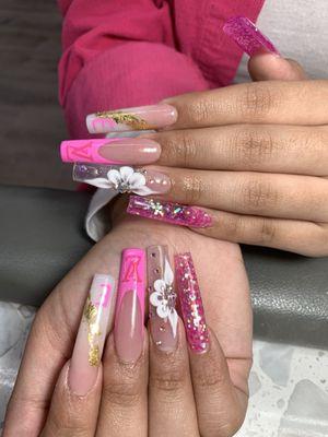 Long nails full design