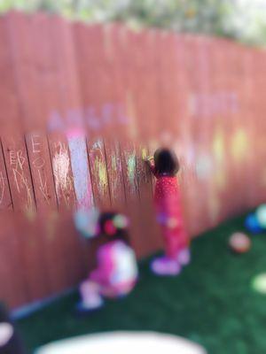 chalk drawing activity!