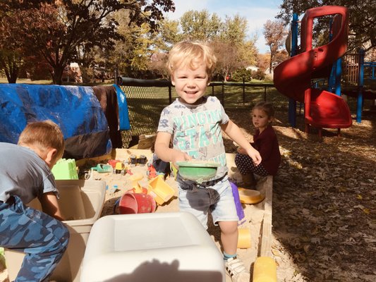 Outdoor fun in the sandbox!