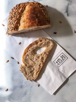 Seeds Crusted Country Sourdough