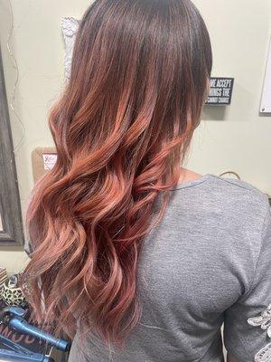 Balayage fashion color