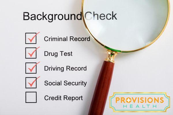 Looking for affordable, same-day background screening services?!? Choose Provisions Health!