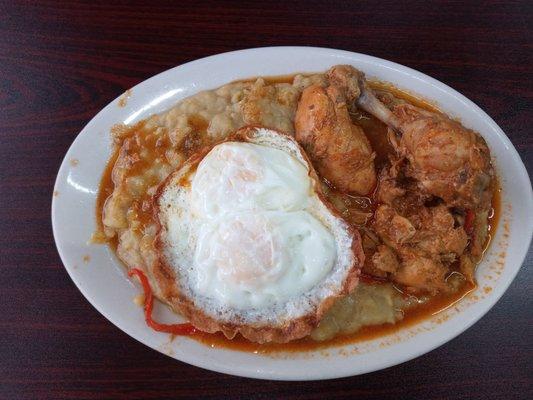 Chicken Stew with Mangu......