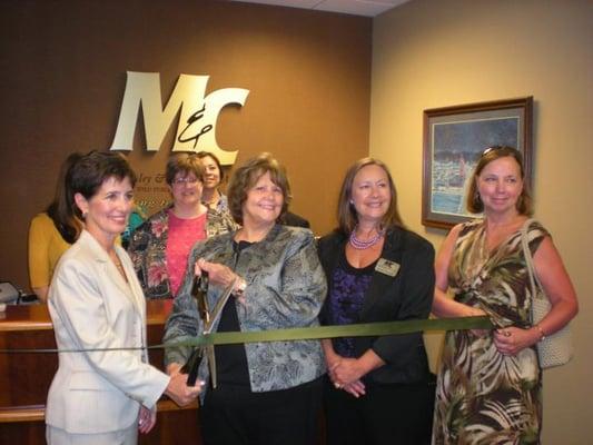 Ribbon Cutting at new office 2011