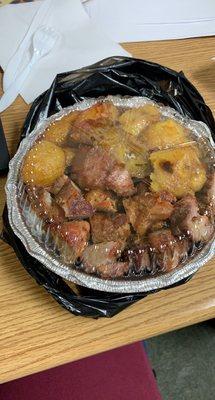 Pork and plantains