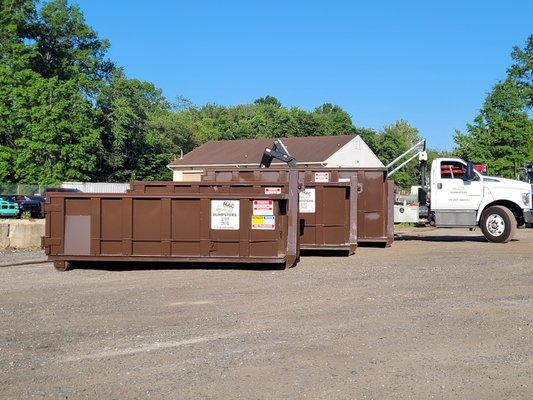 We have three sizes of dumpsters to fit your needs, 10, 15, and 20 cubic yards