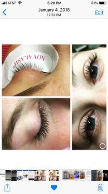 Classic Lash Extensions on a Natural Blonde