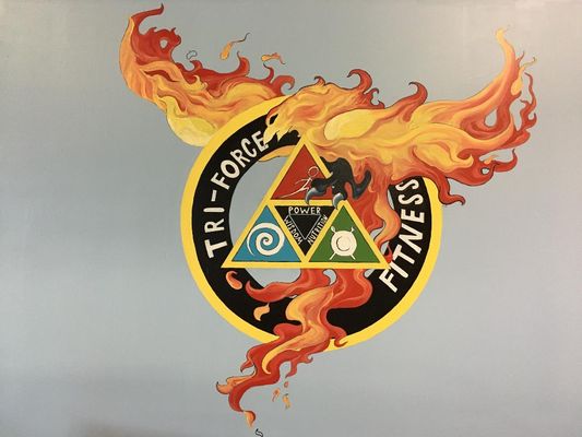 Our new wall mural and Logo! Like the Phoenix, Let's rise and transform together!