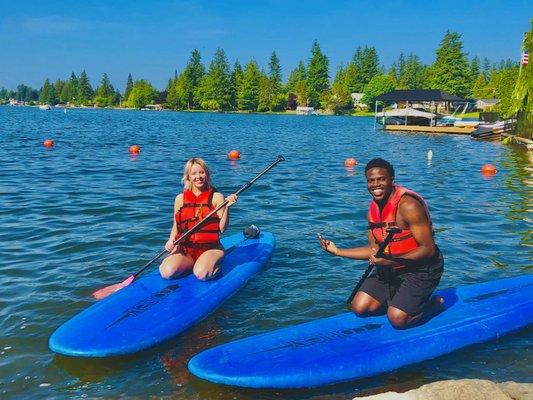 Paddle boarding