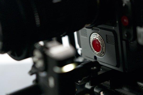 RED Digital Cinema camera, in use.