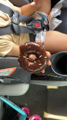 Chocolate "sprinkle" donut