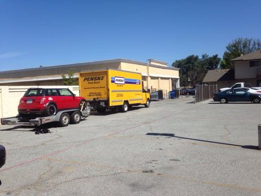 Loading Penske for customer going to San Diego