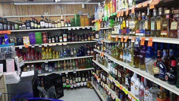 Large selection of liquor