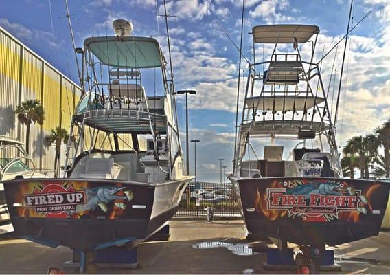 Fired up fishing charters rigs are pulled by Bluepoints staff daily. Outstanding service