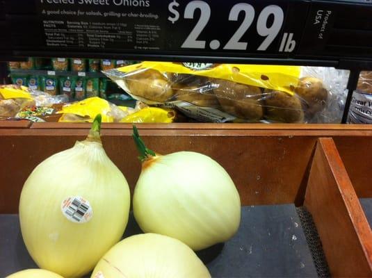 Sprouted onions for over two bucks a pound?