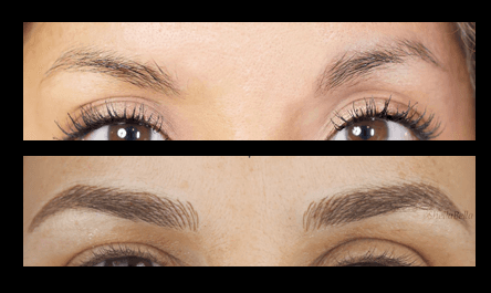 Microblading before and after