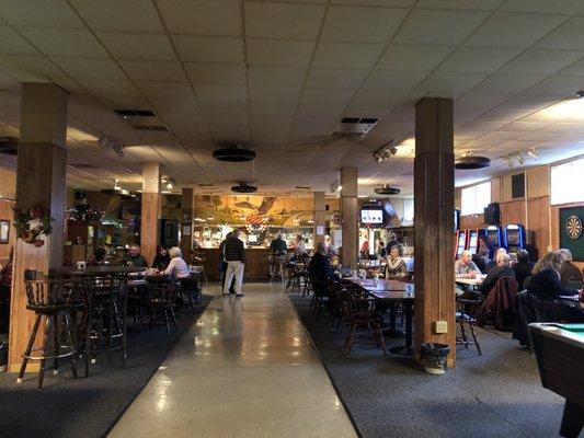 Bar area at the Eagles