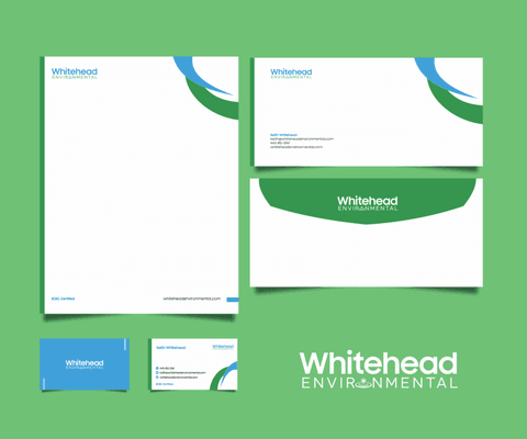 Stationery layout for Environmental company.