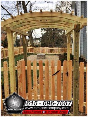 Pergola created by Ram Fence Company