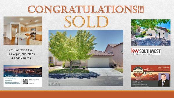 #LindstromRadcliffeGroup #SFRMarketUpdate #LasVegasRealtor #SOLD