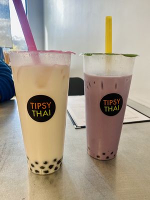 Coconut & taro boba