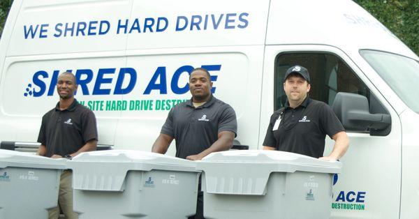 Our hard drive shredding team is proud to serve Hampton Roads and the surrounding areas.