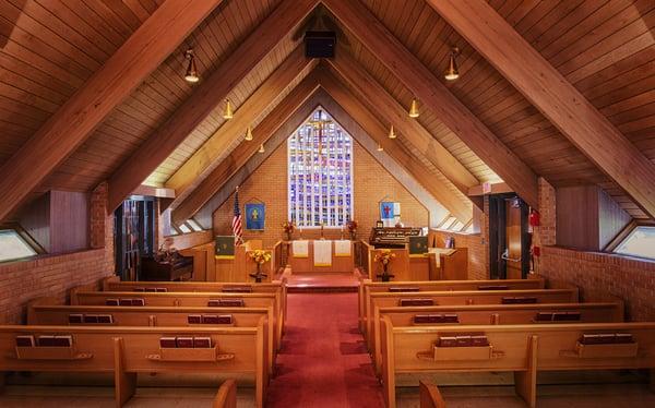 Residents regularly gather for worship in the Jellison Chapel on the campus.