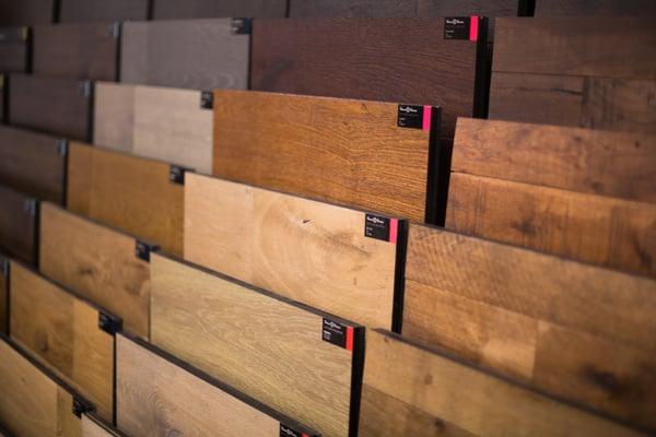 We have a wide selection of carpet, hardwood, vinyl/LVT, tile & stone, cabinets, and window coverings.