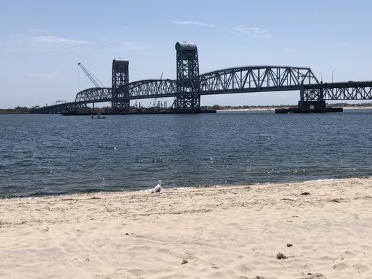 Empty beach.