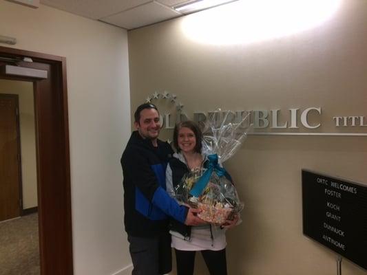 Congratulations on the purchase of your new home James and Jenn!