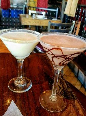 Delicious martinis ... Key Lime Pie and Chocolate Covered Strawberries. They taste like liquid dessert!