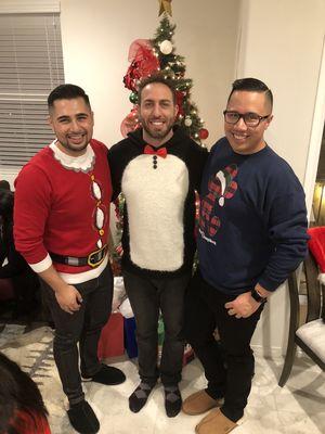 Invited to my clients' ugly sweater house warming party!