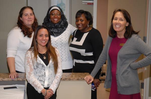 L-R: Jenny, Laura, Tahlisha, Latoya, and Teresa