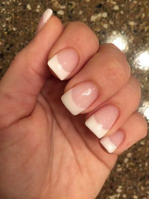 Pink and white LCN gel 2/13/16