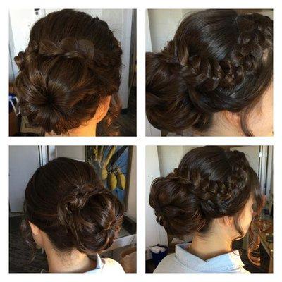 Bridesmaid Braided Updo