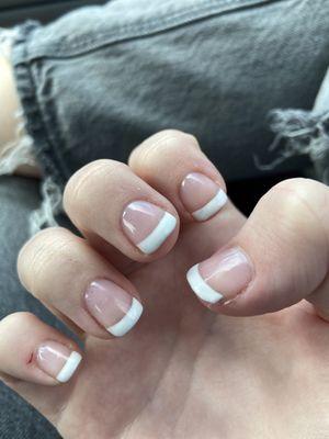 My French tip nails