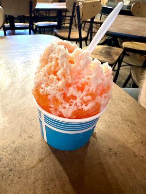 POG Hawaiian ice topped with sweet cream