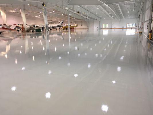 Hangar Flooring - Tullahoma, TN - www.SpecialtyCoat.com -  Specialty Coatings, Inc. - Resinous Flooring - Epoxy Floors