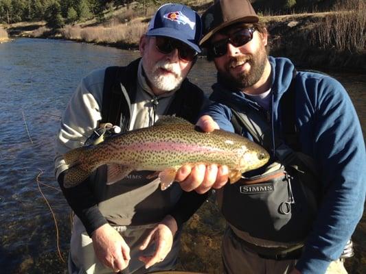 Father & son with nice trout from Decker's