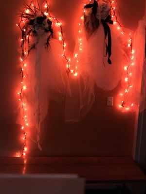 Hallway decorated for Halloween performance of Dracula by the Roxy Ballet Company