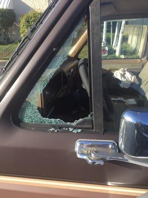 Dam truck was broken into