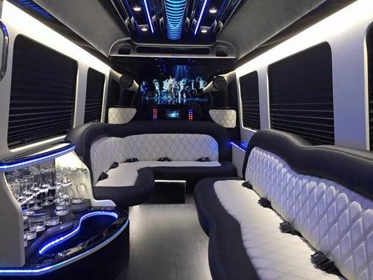 Mercedes Sprinter 12 Passengers Piano interior