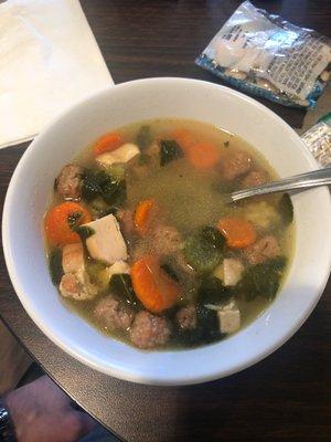 Hearty wedding soup