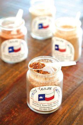 Home-made spices! https://redkitchenfoods.com/product-category/texas-gourmet-productsherb-and-spice-blends/